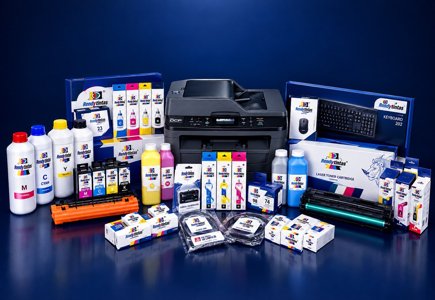 Productos, consumibles y equipo de impresión de Rendytintas